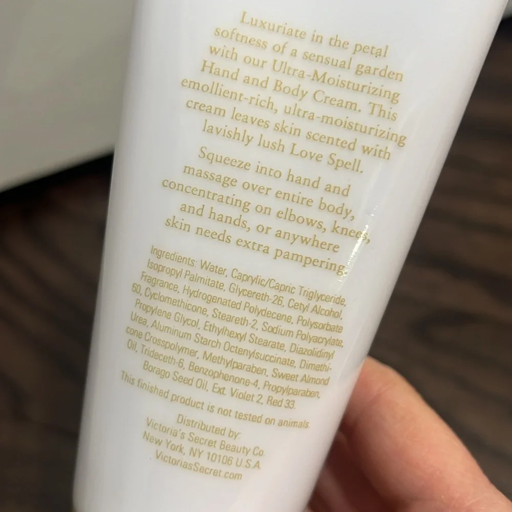 Victoria’s Secret Love spell ultra-moisturizing hand and body cream